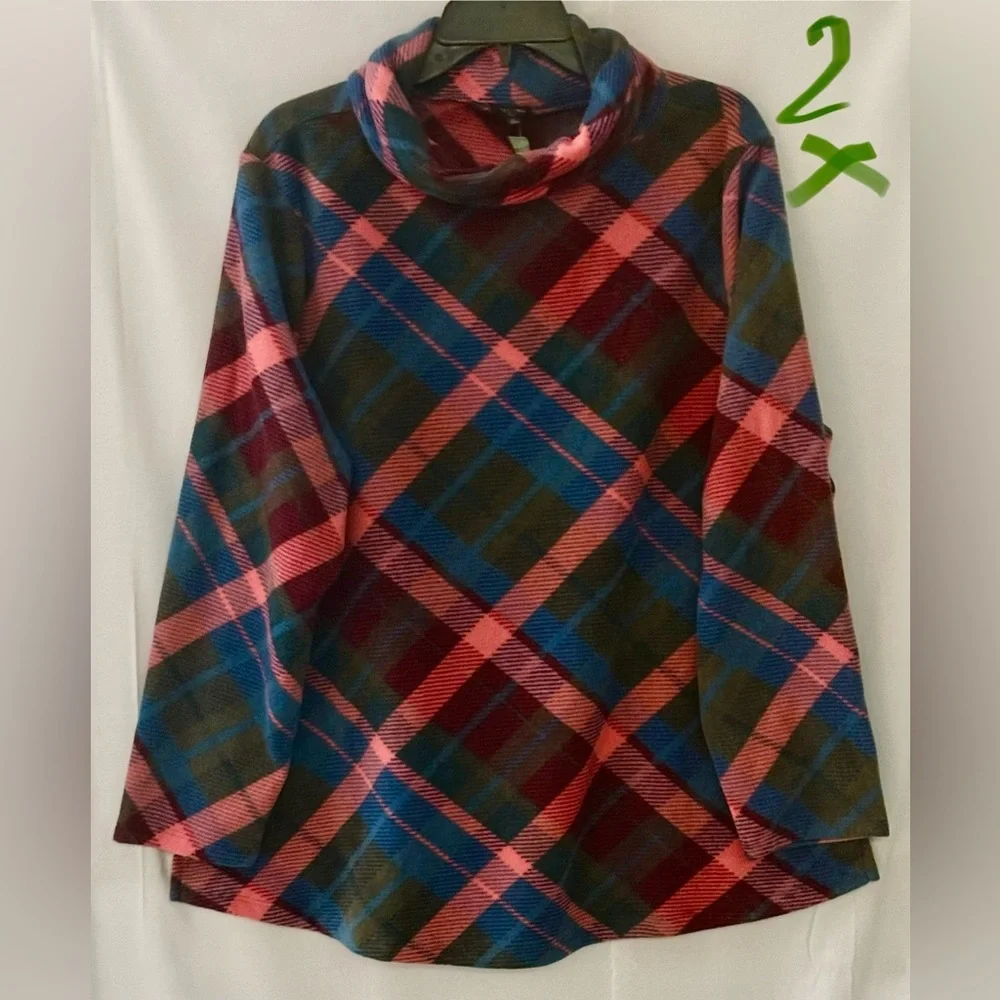 Talbots Multicolor Plaid Women's Sweater
